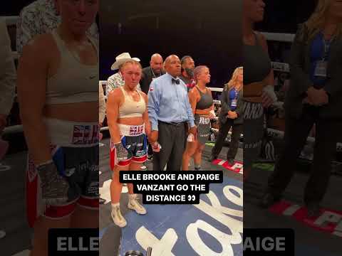 Elle Brooke vs Paige VanZant ends a draw 🤯 #misfitsboxing #boxing